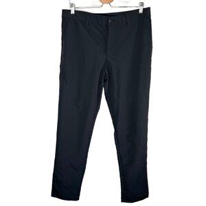 Banana Republic Mens Flat Front Black 34x34 Slim Fit Pants